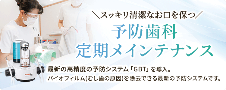 予防歯科（定期歯科検診メインテナンス）はこちら